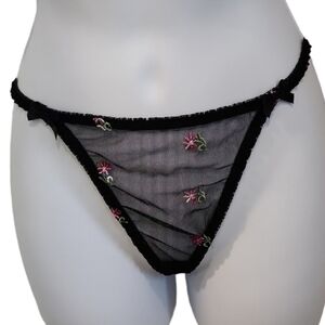 Age Group Intimates Flower Mesh Thong